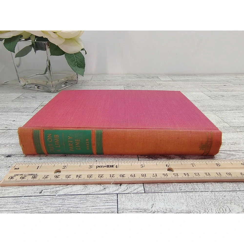 Out on a Limb & Party Line 1946 Louise Baker HC Peoples BCE Humor Fiction 2-in-1